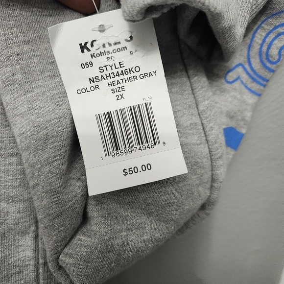 Naruto shippuden men's pullover sweatshirt hoodie size 2X heather gray n… - Picture 5 of 7